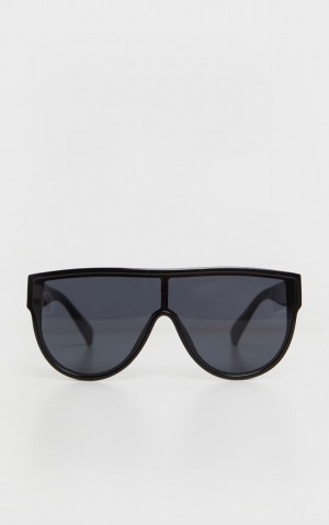 Black Pretty Little Thing Tinted Oversized Sunglasses | HVJSLRK-39