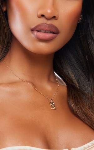 Gold Pretty Little Thing Real Plated Gemini Tag Jewelry | QLTCXVO-43