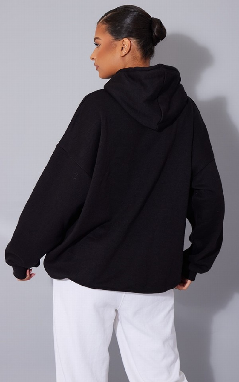 Black Pretty Little Thing 2012 Print Hoodie | HCKLXNT-98