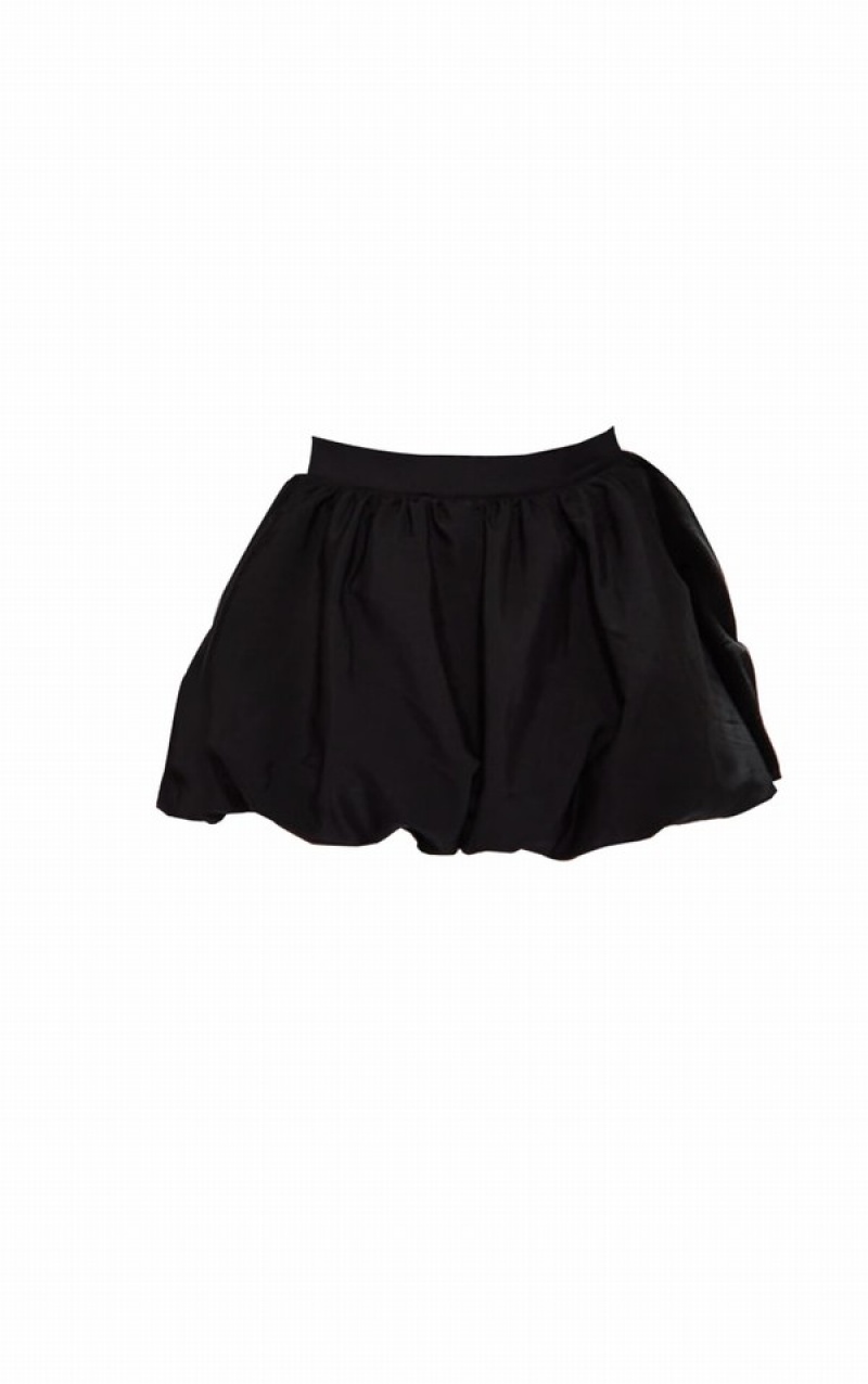 Black Pretty Little Thing Parachute Cargo Puffball Skirts | VRYOBNU-58