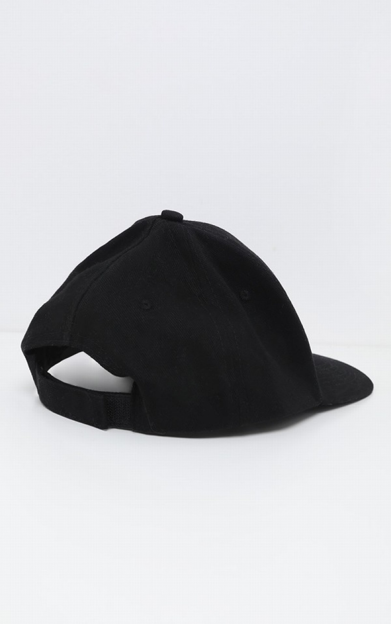 Black Pretty Little Thing Plain Baseball Caps | CXGWEMF-59