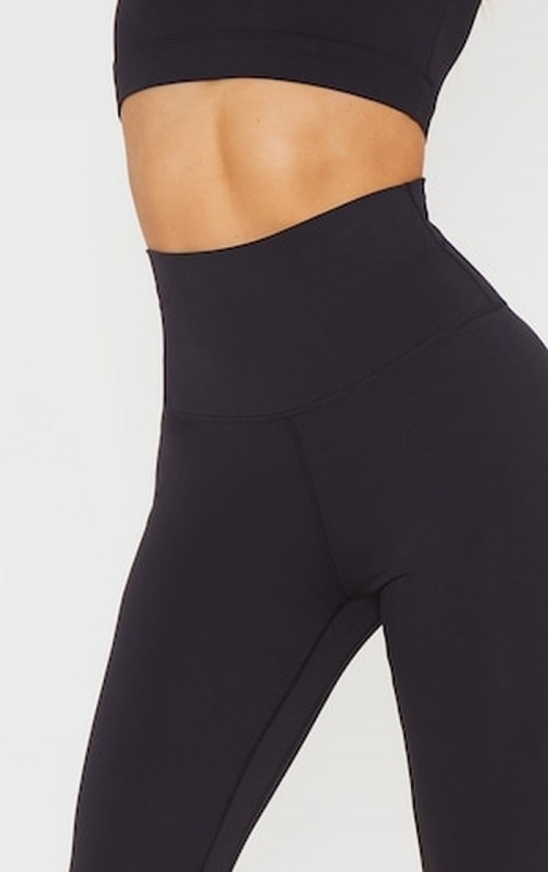 Black Pretty Little Thing Sculpt Super High Waist Gym Leggings | WSFDKLO-47