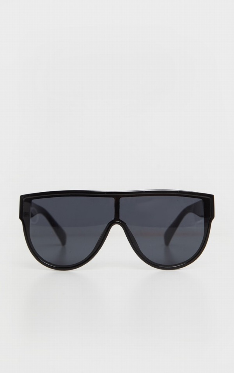 Black Pretty Little Thing Tinted Oversized Sunglasses | HVJSLRK-39