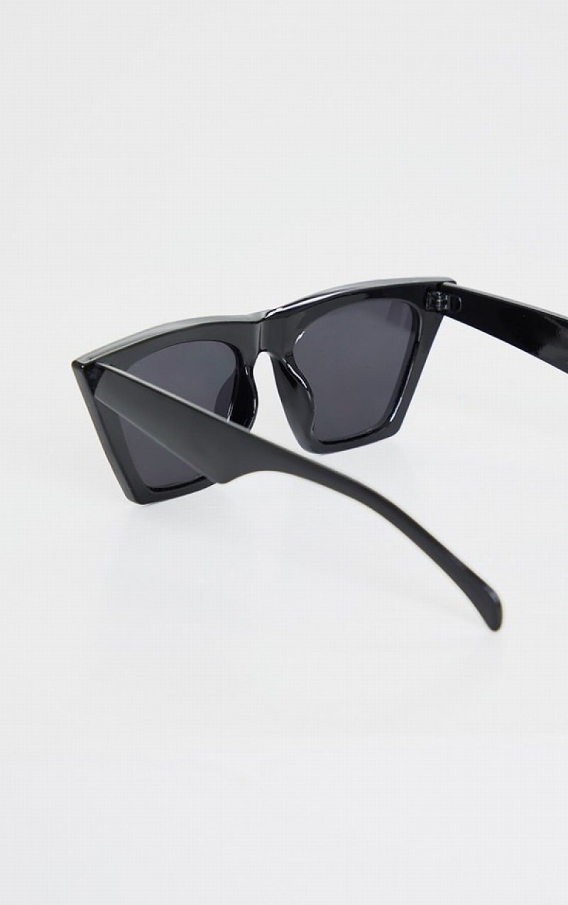 Black Pretty Little Thing Triangle Sunglasses | ZGVLQNA-97