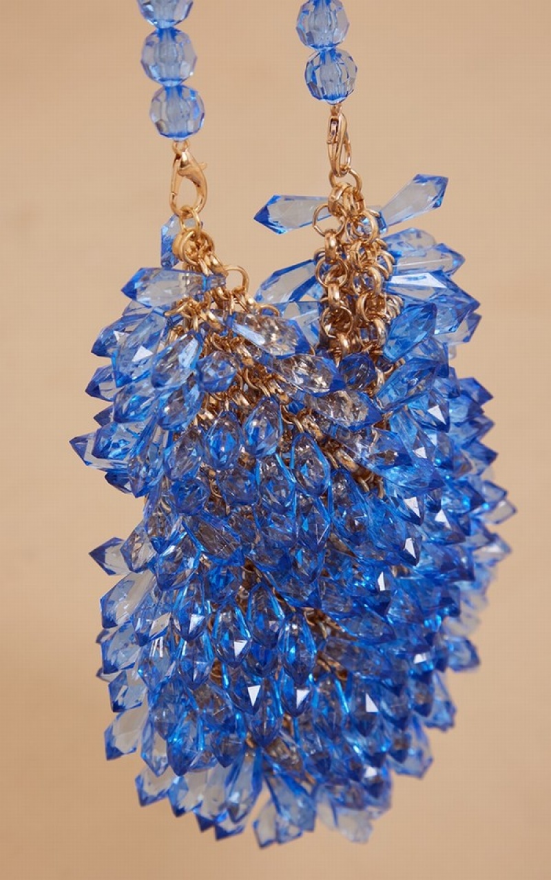 Blue Pretty Little Thing Jewel Grab Bags | KDTEQPM-20