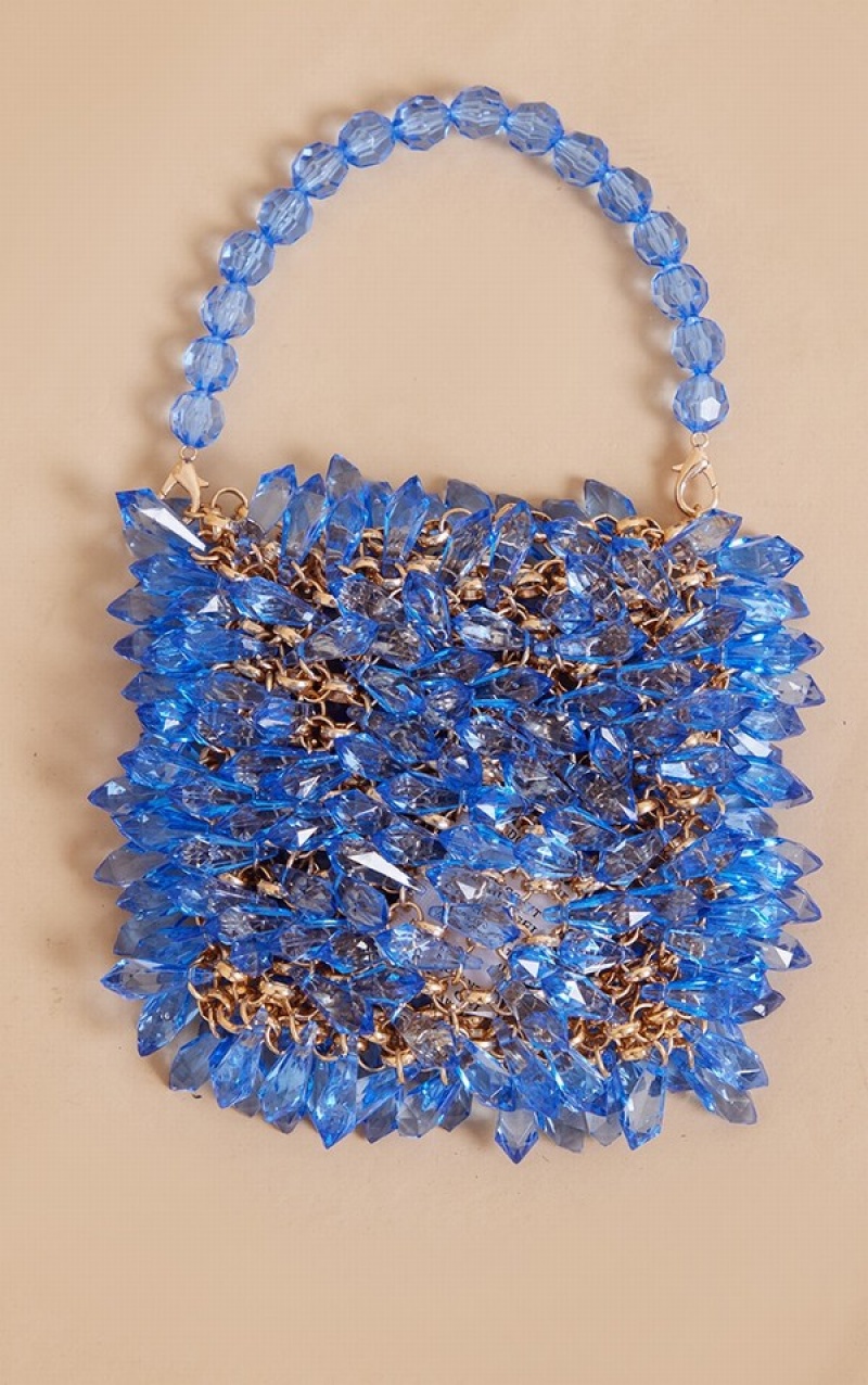 Blue Pretty Little Thing Jewel Grab Bags | KDTEQPM-20