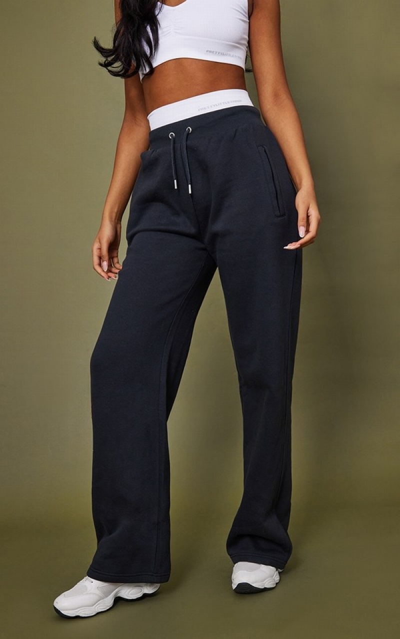 Blue Pretty Little Thing Tall Ink Straight Leg Sweatpants | BJFOUPA-54