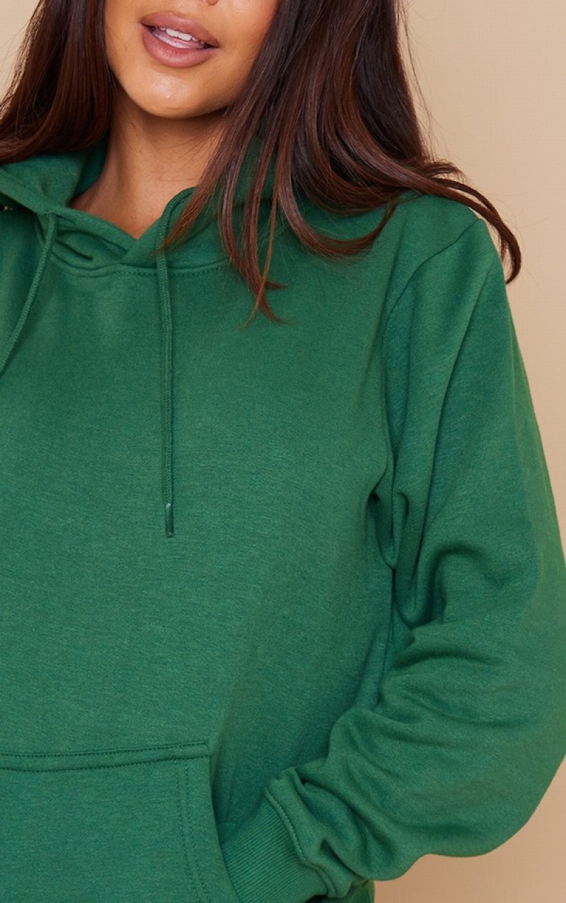 Dark Green Pretty Little Thing Oversized Fit Sweatshirts | PGMSOKH-85