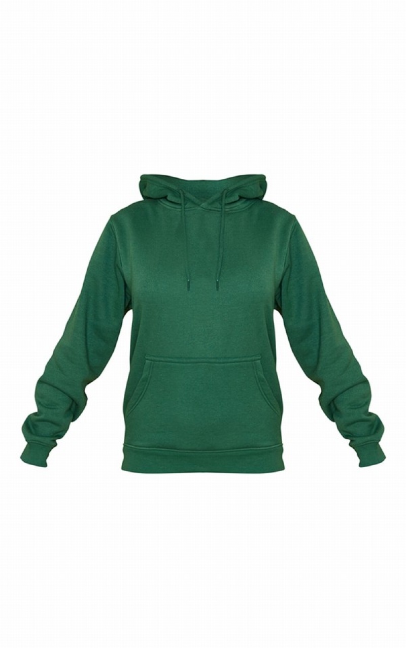 Dark Green Pretty Little Thing Oversized Fit Sweatshirts | PGMSOKH-85