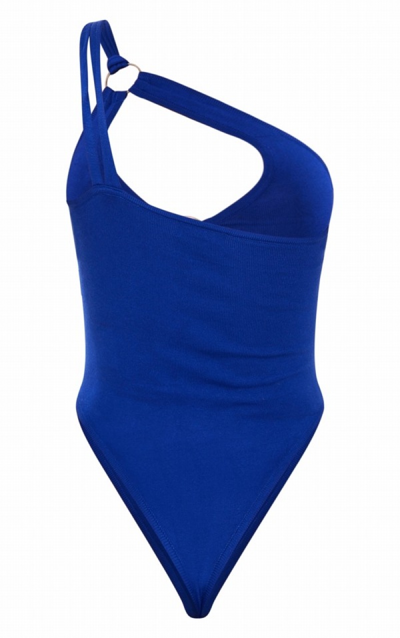 Deep Blue Pretty Little Thing Cobalt Cut Out Knit Bodysuits | QHPFOMX-38