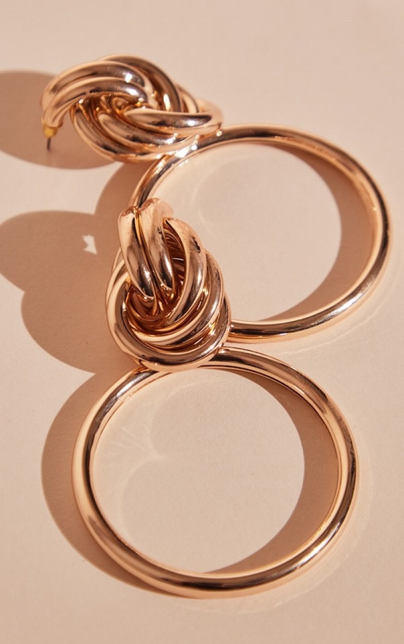 Gold Pretty Little Thing Twist Knot Statement Jewelry | SOVCZBK-25