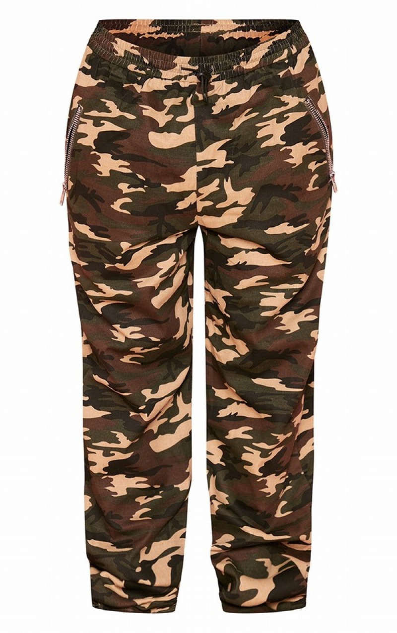 Green Pretty Little Thing Shape Print Low Rise Cargo Sweatpants | QHUINOL-12