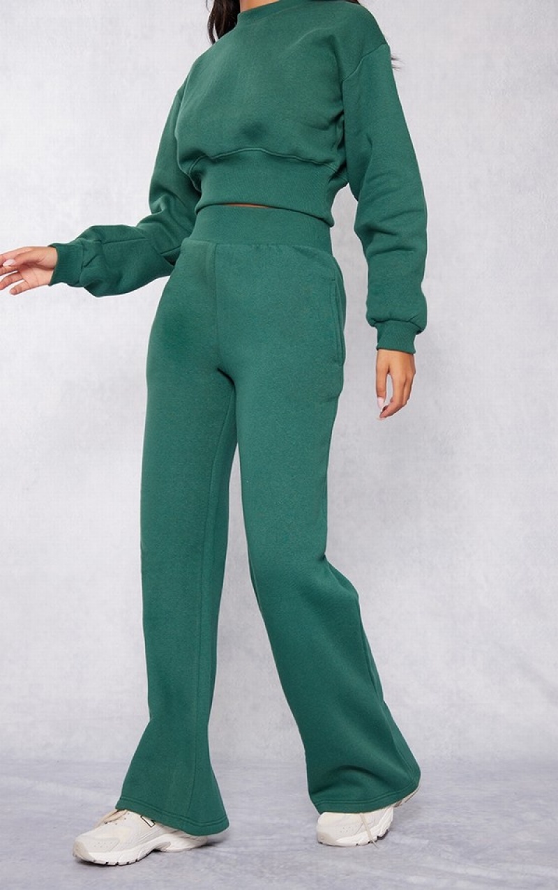 Green Pretty Little Thing Tall Wide Leg Sweatpants | ITPMHEA-36