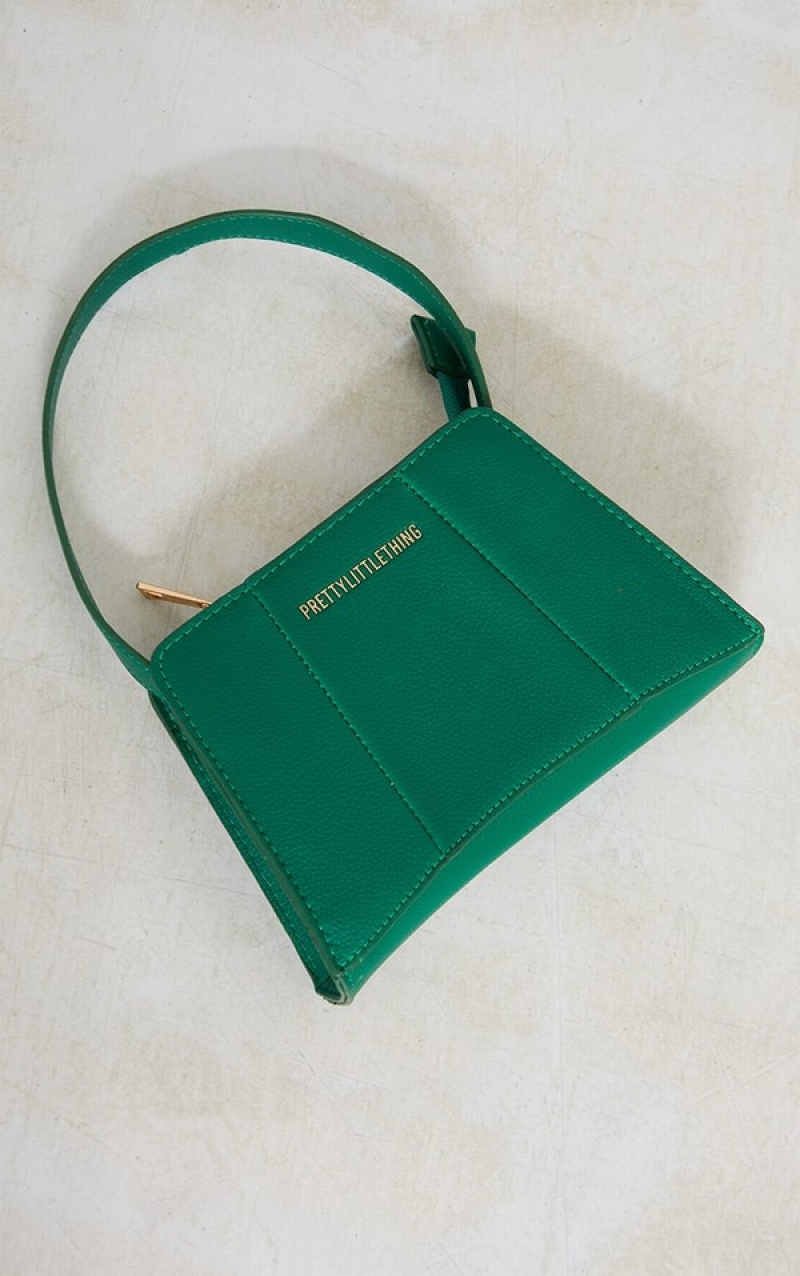 Green Pretty Little Thing Triangular Shoulder Bags | MYOGZAT-68