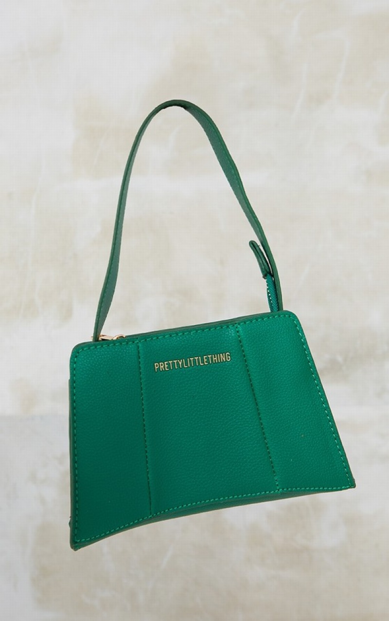 Green Pretty Little Thing Triangular Shoulder Bags | MYOGZAT-68