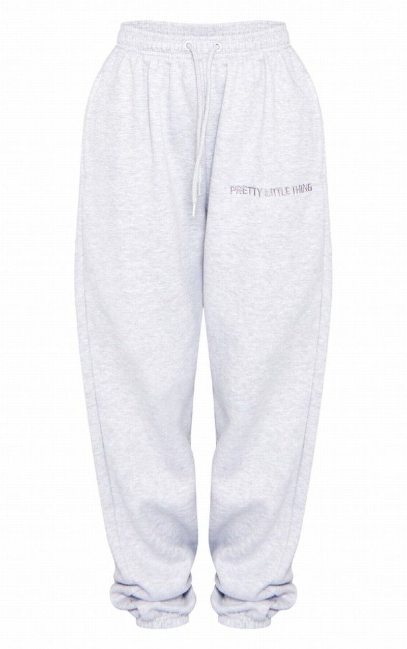 Grey Pretty Little Thing Ash EmbroideGraphic Cuffed Sweatpants | NDZUABT-50