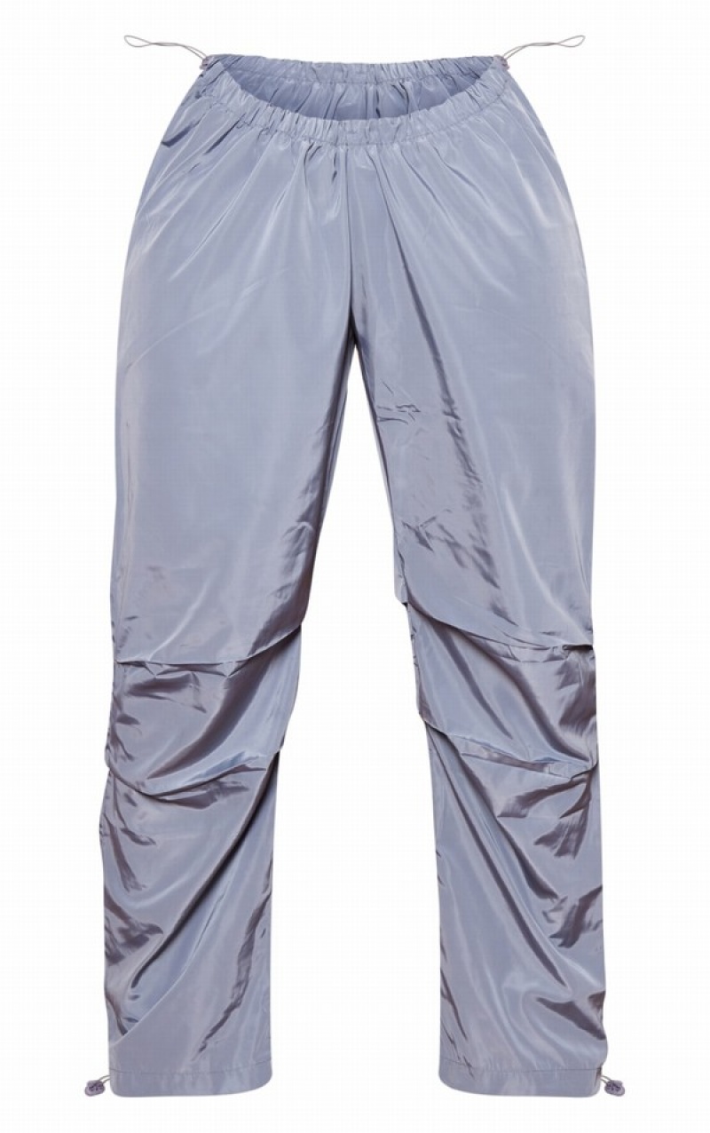 Grey Pretty Little Thing Shape Charcoal Shell V Waistband Ruched Sweatpants | WBAYOPQ-30