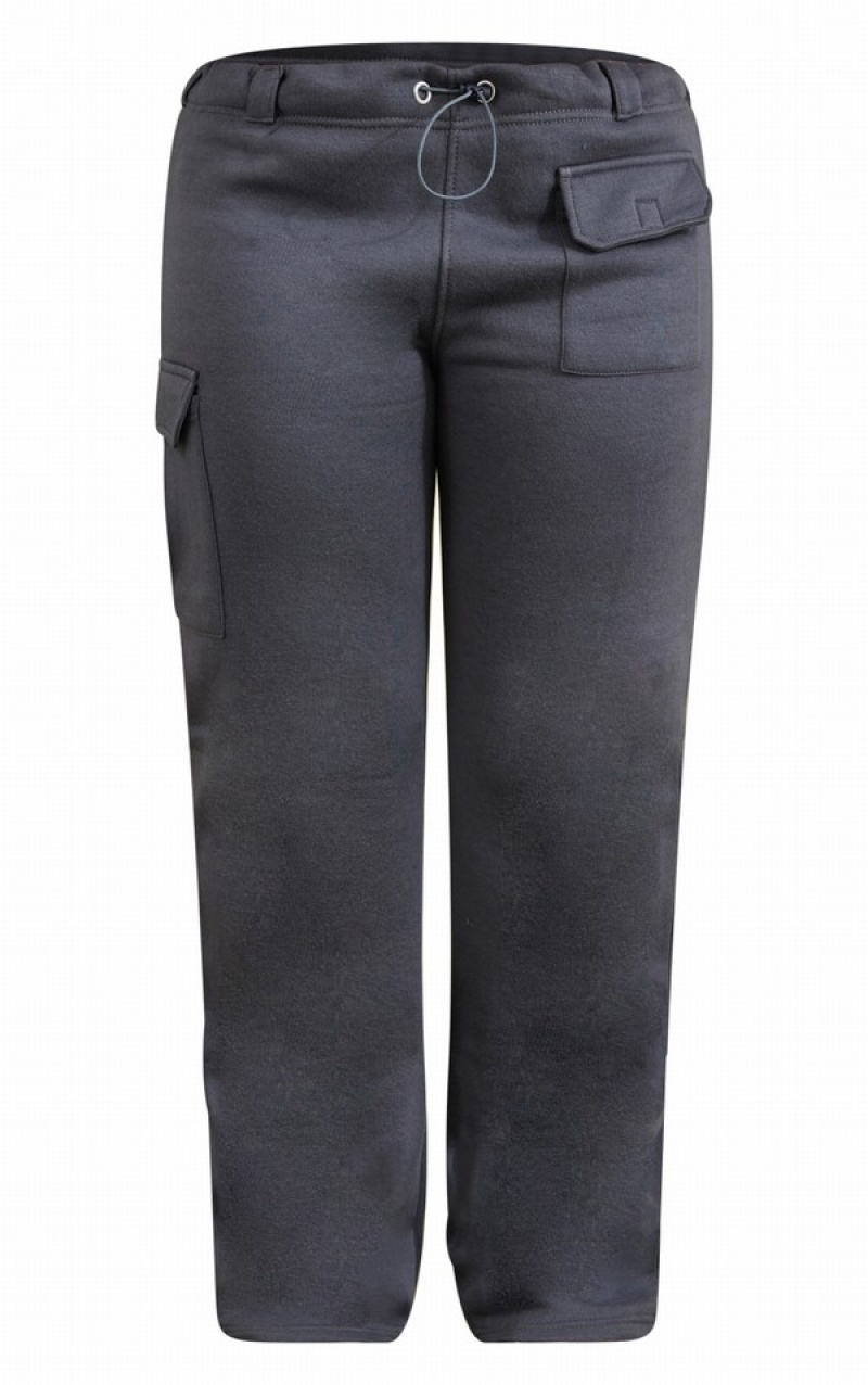 Grey Pretty Little Thing Shape Charcoal Toggle Pocket Detail Wide Leg Sweatpants | KWCONQH-62