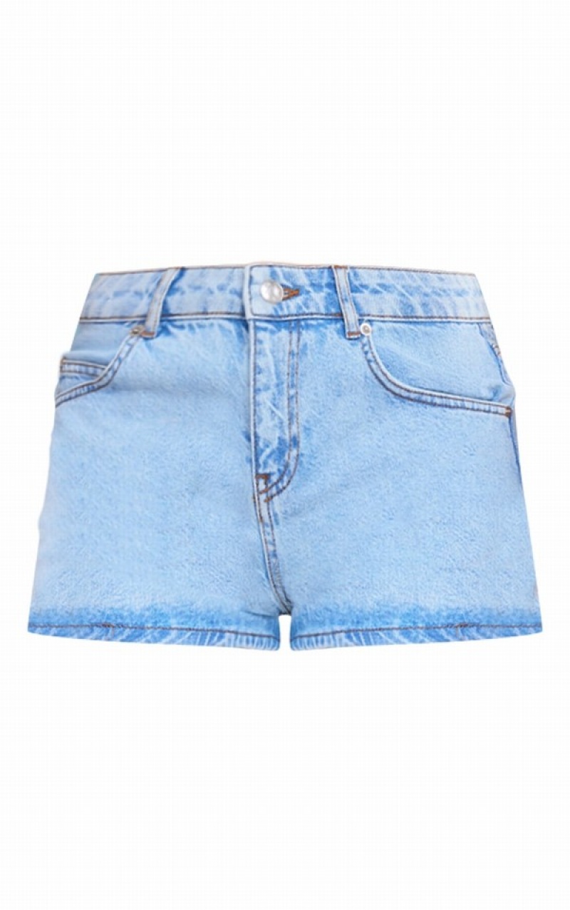 Light Blue / Wash Pretty Little Thing Wash Shorts | CONXITH-15