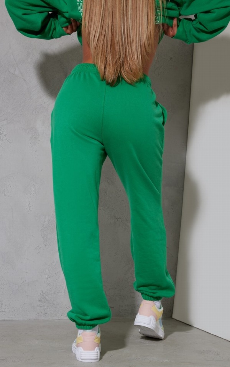 Light Green Pretty Little Thing Bright Washed Worldwide Printed Cuffed Sweatpants | LMXWJRH-20