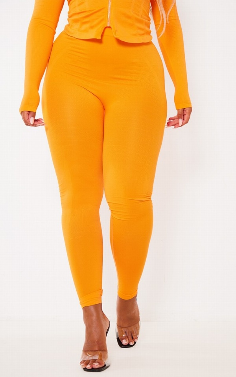 Orange Pretty Little Thing Shape Orangended Gym Leggings | PMUDCQZ-54