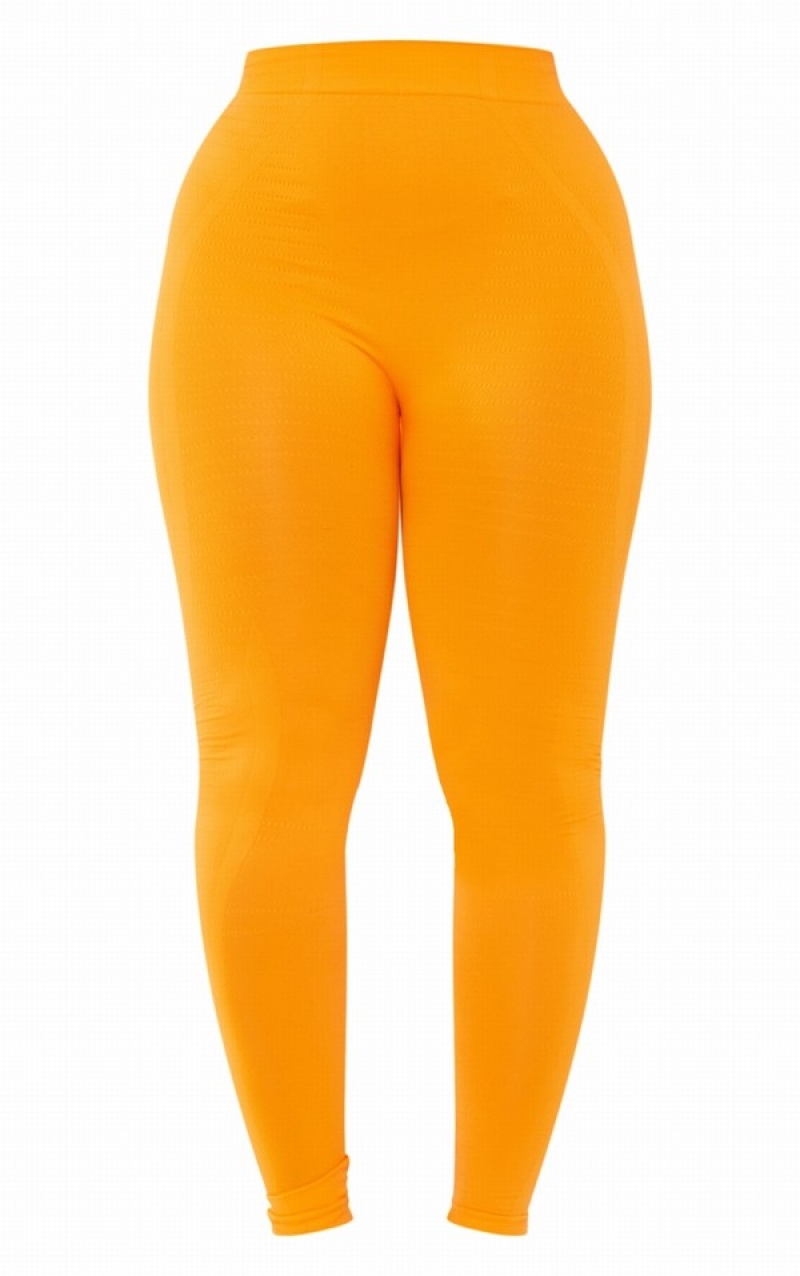 Orange Pretty Little Thing Shape Orangended Gym Leggings | PMUDCQZ-54