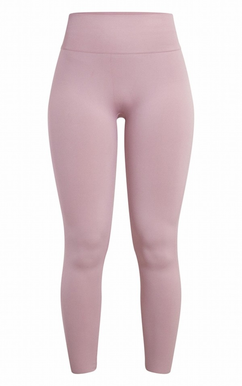 Pink Pretty Little Thing Dusty Basic Seamless High Waist Gym Leggings | VSXWPHJ-70