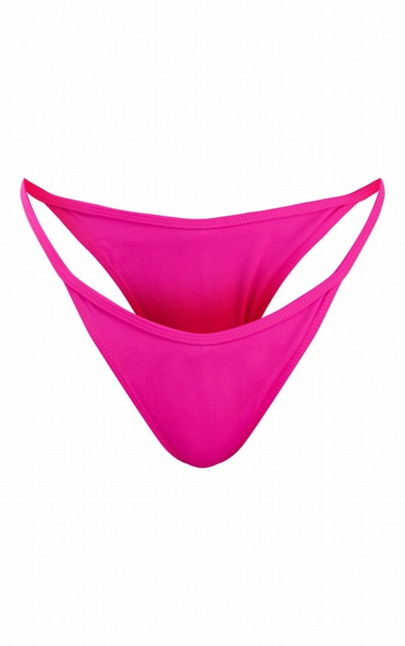 Pink Pretty Little Thing Hot Pink Bikini Bottoms | OVKXRQC-28