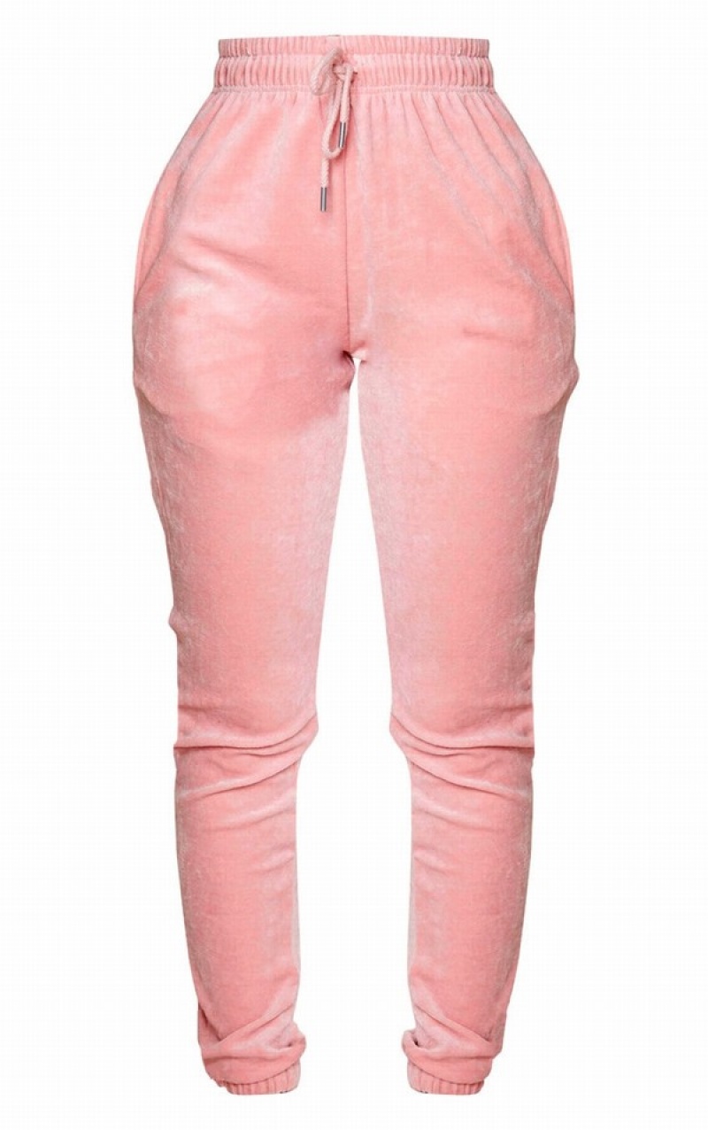 Pink Pretty Little Thing Shape Dusty Velour Skinny Sweatpants | NJGKWTX-83