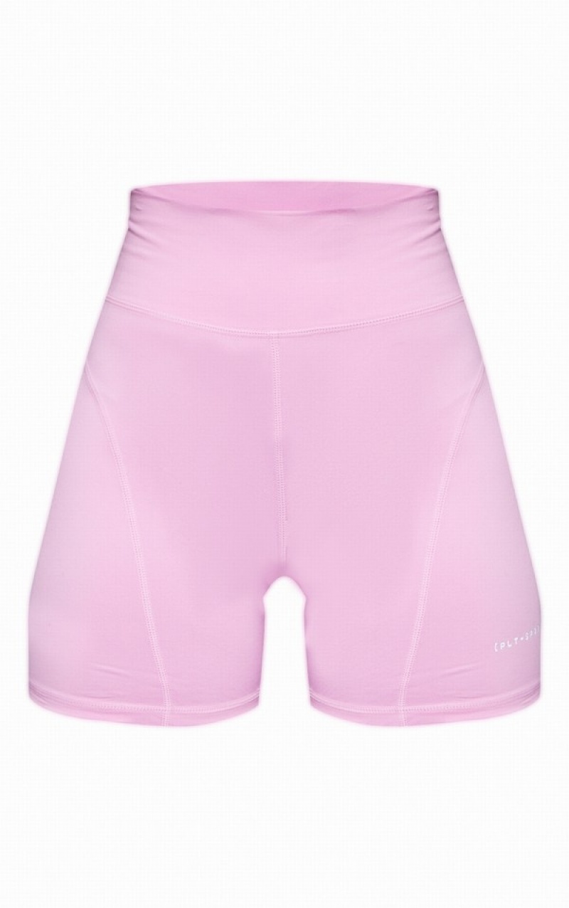 Pink Pretty Little Thing Sport Sculpt Panel Detaily Shorts | KXVJDTY-30