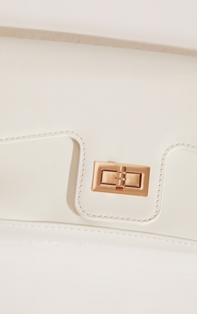 White Pretty Little Thing Envelope Shoulder Bags | OSRMHZQ-72