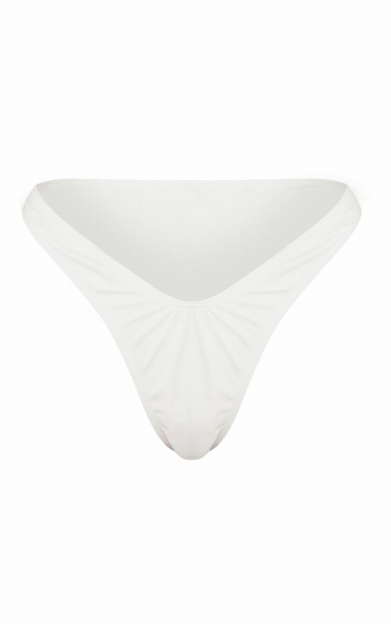 White Pretty Little Thing Whitezilian Bikini Bottoms | FMANCIZ-20